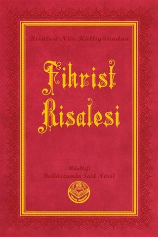 Fihrist Risalesi Risalei Nur Külliyatından (Büyük Boy, Termo Cilt)