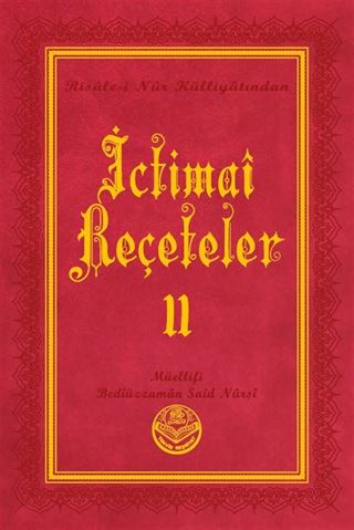 İctimai Reçeteler II - Risalei Nur Külliyatından (Büyük Boy, Termo Cilt)
