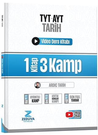 Ardıç Tzarih TYT-AYT Tarih 1 Kitap 3 Kamp Video Ders Kitabı