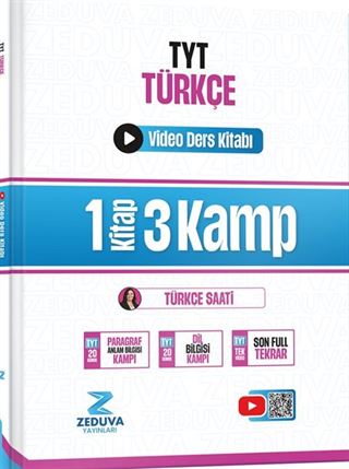 Türkçe Saati TYT Türkçe 1 Kitap 3 Kamp Video Ders Kitabı
