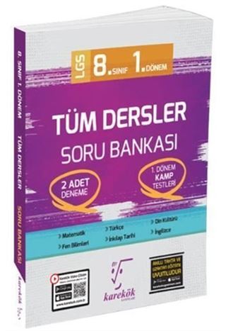 8. Sınıf 1. Dönem Tüm Dersler Soru Bankası