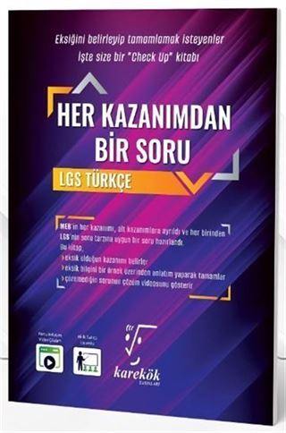 LGS Her Kazanımdan Bir Soru Türkçe