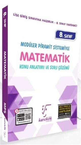 8. Sınıf Modüler Piramit Sistemiyle Matematik Konu Anlatımı ve Soru Çözümü