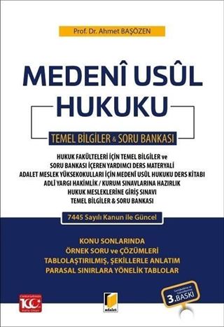 Medeni Usul Hukuku Temel Bilgiler - Soru Bankası