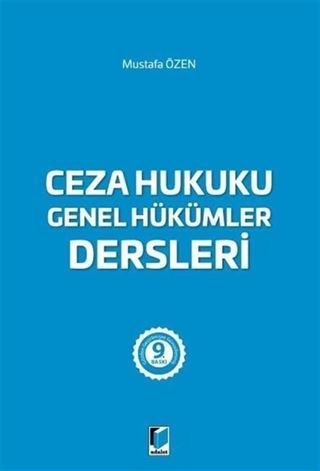 Ceza Hukuku Genel Hükümler Dersleri