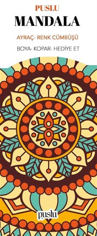 Mandala Ayraç/Renk Cümbüşü (Boya-Kopar-Hediye Et)