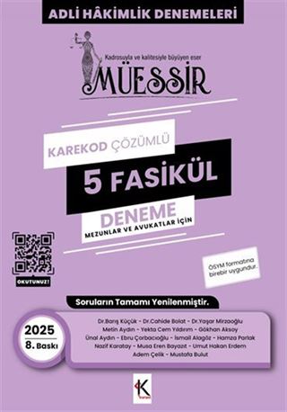 Müessir Adli Hakimlik Denemeleri- 2025 Karekod Cözümlü