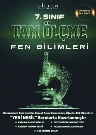 7. Sınıf Fen Bilimleri Tam Ölçme Yeni