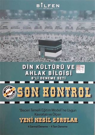 8. Sınıf Din Kültürü ve Ahlak Bilgisi Son Kontrol 8'li Deneme Seti