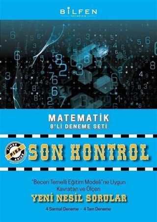 8. Sınıf Matematik Son Kontrol 8'li Deneme Seti