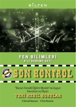 8. Sınıf Fen Bilimleri Son Kontrol 8'li Deneme Seti