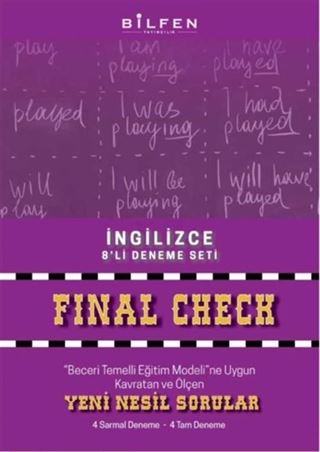 8. Sınıf İngilizce Final Check 8'li Deneme Seti