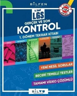 8. Sınıf LGS 1. Dönem Gerçek ve Son Kontrol Tekrar Kitabı