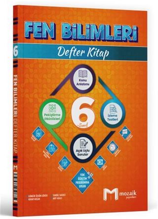 6. Sınıf Fen Bilimleri Defter Kitap