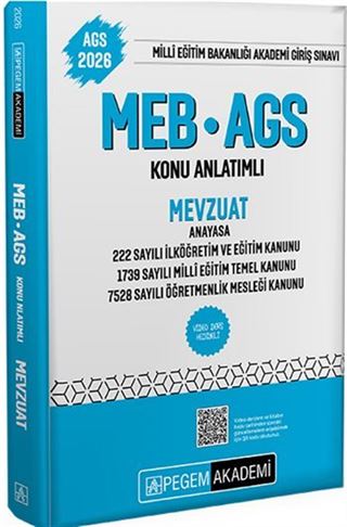 2026 MEB-AGS Konu Anlatımlı Mevzuat