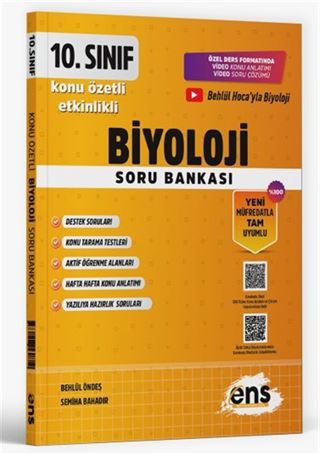 10. Sınıf Biyoloji Etkinlikli Soru Bankası