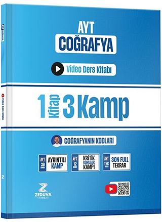 Coğrafyanın Kodları AYT Coğrafya 1 Kitap 3 Kamp Video Ders Kitabı