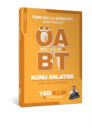 2026 MEB AGS ÖABT Türk Dili ve Edebiyatı Öğretmenliği Türk Halk Edebiyatı Konu Anlatımı