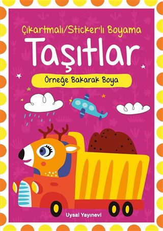 Çıkartmalı Stickerli Taşıtlar Boyama Kitabı