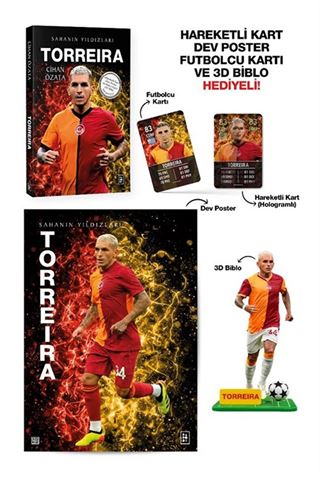 Torreira - Sahanın Yıldızları (3D Biblo - Hareketli Kart - Dev Poster - Futbolcu Kartı Hediyeli!)