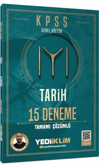 2026 KPSS Genel Kültür Tarih 15 Deneme Tamamı Çözümlü