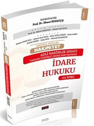 Orijinal Sorular Hakimiyet Adli Hakimlik Sınavı İdare Hukuku Çıkmış Soru Bankası