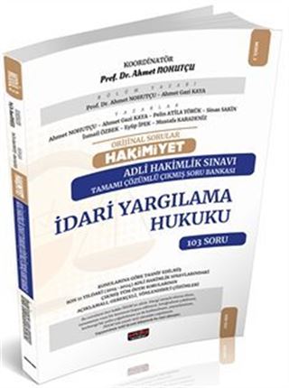Orijinal Sorular Hakimiyet Adli Hakimlik Sınavı İdari Yargılama Hukuku Çıkmış Soru Bankası