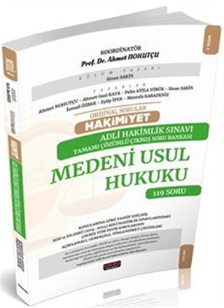 Orijinal Sorular Hakimiyet Adli Hakimlik Sınavı Medeni Usul Hukuku Çıkmış Soru Bankası