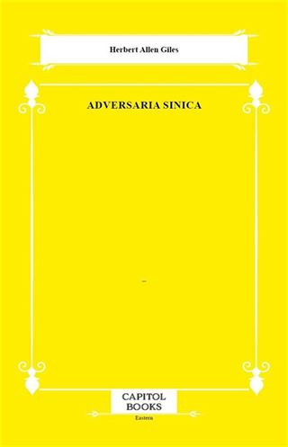 Adversaria Sinica