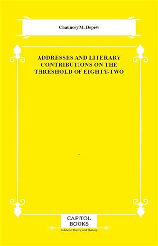 Addresses and Literary Contributions on the Threshold of Eighty-Two