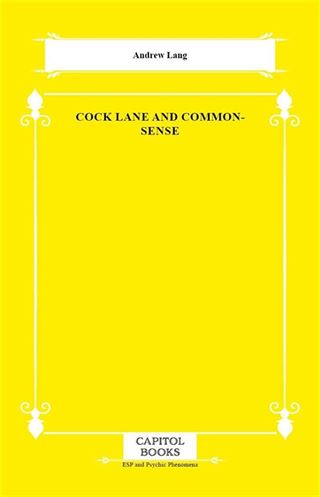 Cock Lane and Common-Sense