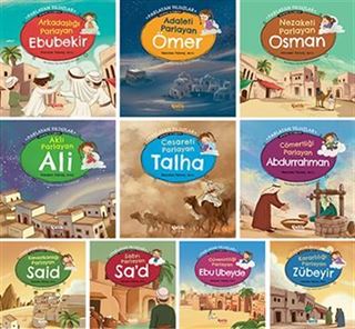 Parlayan Yıldızlar - Sahabiler ve Değerler (10 Kitap Set)