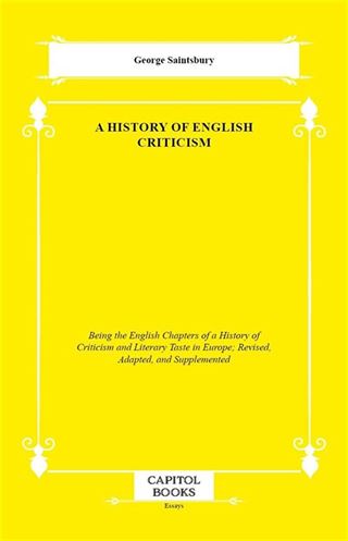 A History of English Criticism