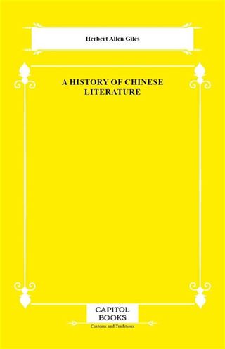 A History of Chinese Literature