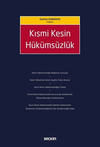 Kısmi Kesin Hükümsüzlük