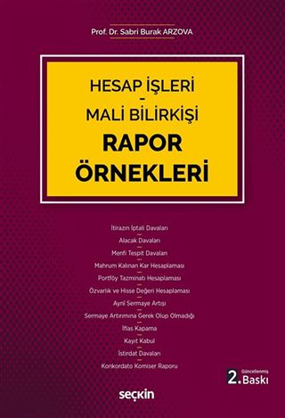 Hesap İşleri - Mali Bilirkişi Rapor Örnekleri