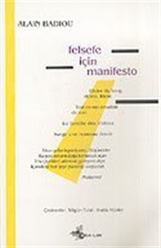 Felsefe İçin Manifesto