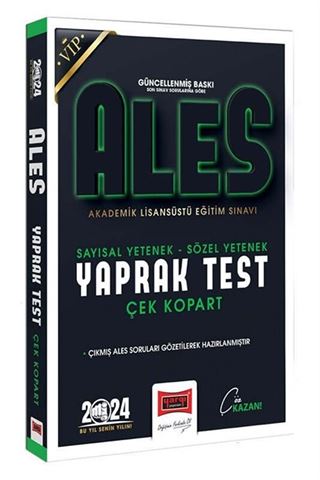 2024 ALES Vip Sayısal-Sözel Yetenek Çek Kopart Yaprak Test