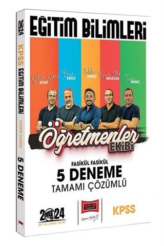 2024 KPSS Eğitim Bilimleri Öğretmenler Ekibi Fasikül Fasikül Tamamı Çözümlü 5 Deneme