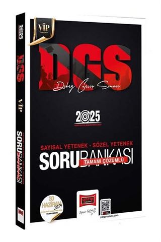 2025 DGS VİP Sayısal-Sözel Tamamı Çözümlü Soru Bankası