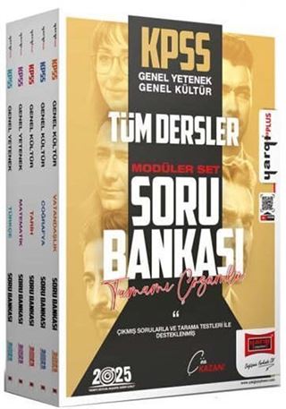 2025 KPSS GK-GY Tamamı Çözümlü Modüler Soru Bankası Seti
