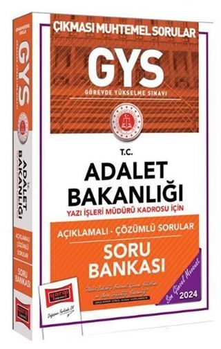 2024 Adalet Bakanlığı Yazı İşleri Müdürü Kadrosu İçin Soru Bankası
