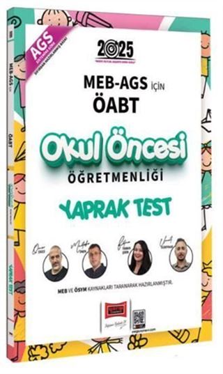 Yargı Yayınları 2025 MEB AGS İçin ÖABT Okul Öncesi Öğretmenliği Yaprak Test