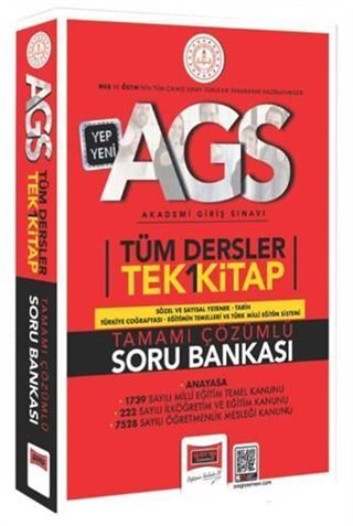 2025 MEB-AGS Tüm Dersler Tamamı Çözümlü Tek Kitap Soru Bankası