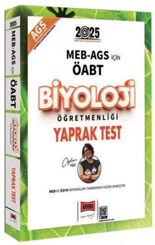 2025 MEB-AGS ÖABT Biyoloji Öğretmenliği Yaprak Test