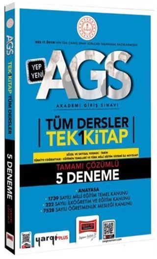 2025 MEB-AGS Tüm Dersler Tek Kitap Tamamı Çözümlü 5 Deneme