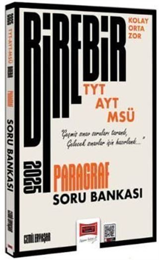 2025 TYT-AYT-MSÜ Kolay-Orta-Zor Paragraf Soru Bankası