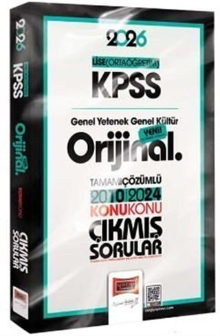 2026 KPSS Lise-Ortaöğretim GK-GY Orijinal 2010-2024 Konu Konu Çıkmış Sorular