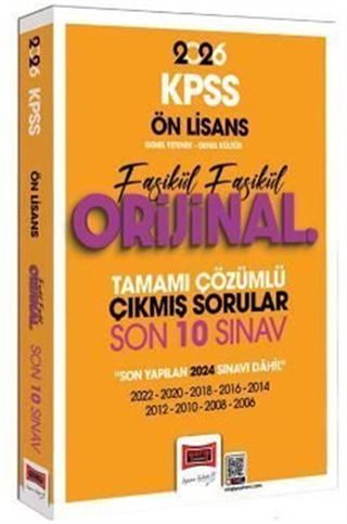 2026 KPSS Ön Lisans GK-GY Fasikül Fasikül Orijinal Tamamı Çözümlü Çıkmış Son 10 Sınav