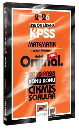 2026 KPSS Lise-Önlisans Matematik Orijinal 2010-2024 Konu Konu Çıkmış Sorular